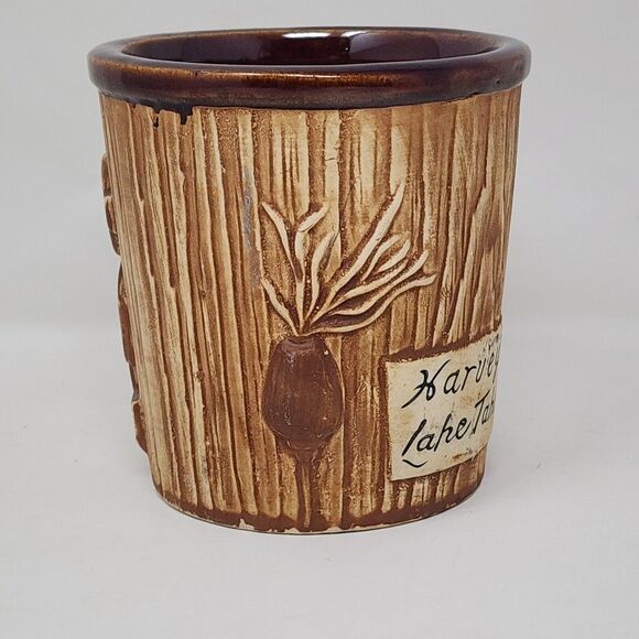 Tiki Mug Bar Cup Vase Harveys Lake Tahoe Ceramic Hawaiian Classic Art - Picture 4 of 7